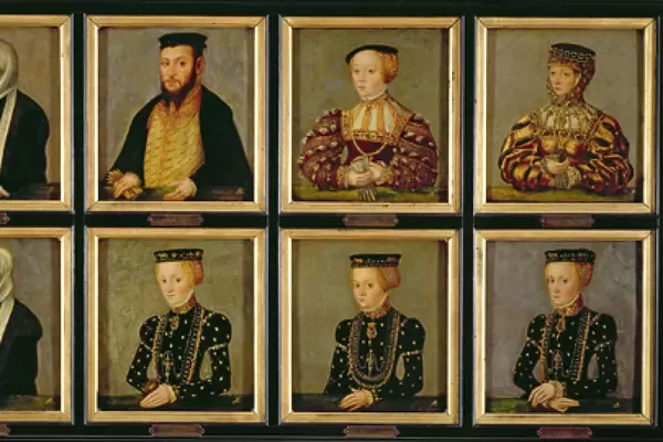 Portraits of Members of the Jagiellonian Dynasty, c. 1565 (oil on panel)