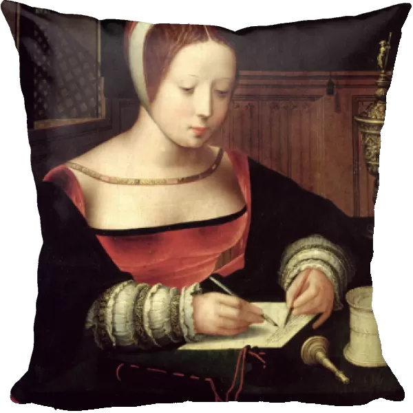 St. Mary Magdalene Writing, c. 1500-50 (oil on panel)
