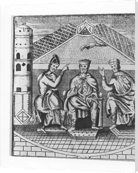Charlemagne and his Advisers (engraving)