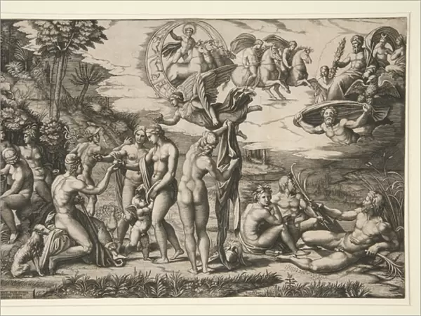 The Judgment of Paris, after Raphael, c. 1510-20 (engraving)