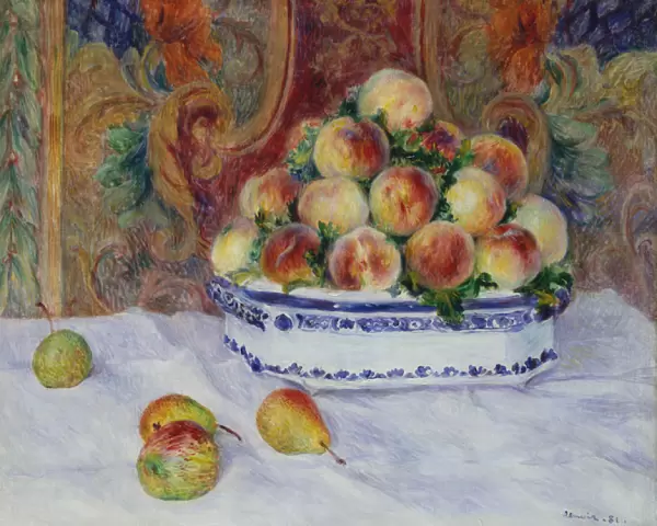 Still Life with Peaches, 1881 (oil on canvas)