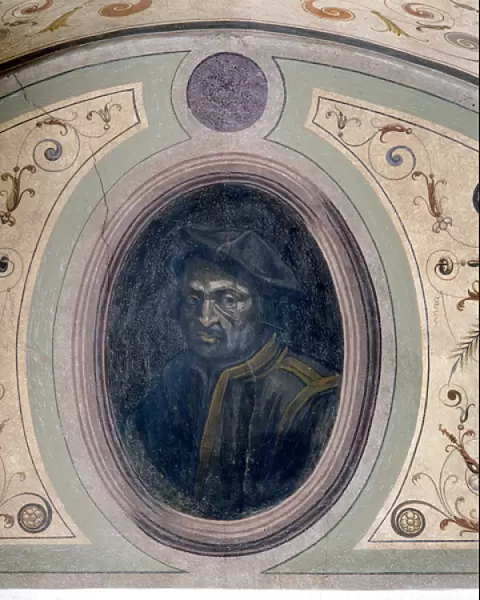 Portrait of a man, Camera della Fama, 1548 (fresco)
