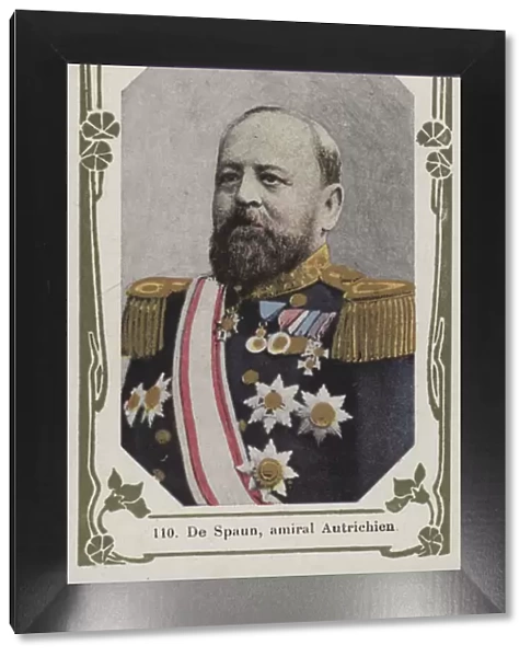 De Spaun, amiral Autrichien (coloured photo)