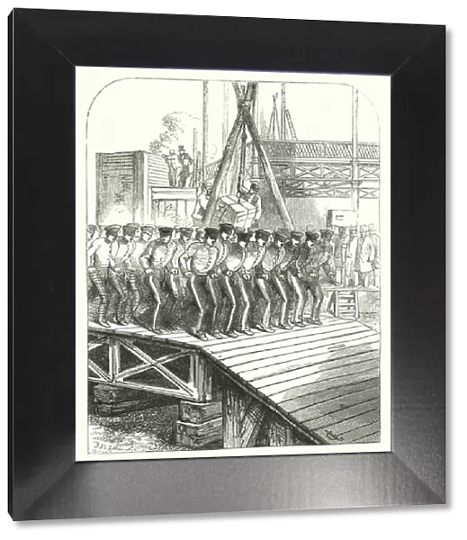 Sappers and miners working on the site of the Crystal Palace, Hyde Park, London, venue of the Great Exhibition of 1851 (engraving)