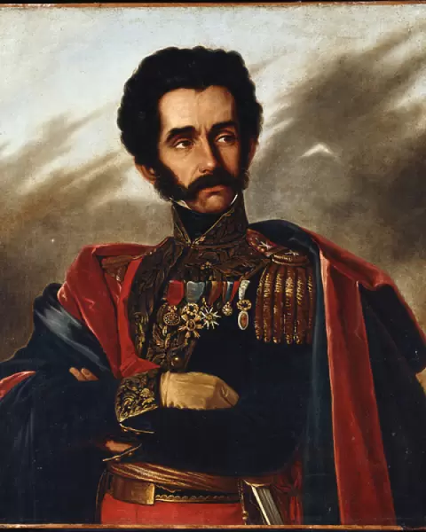 Portrait of the Liberator, Simon Bolivar, half length, in Full Dress Uniform, c