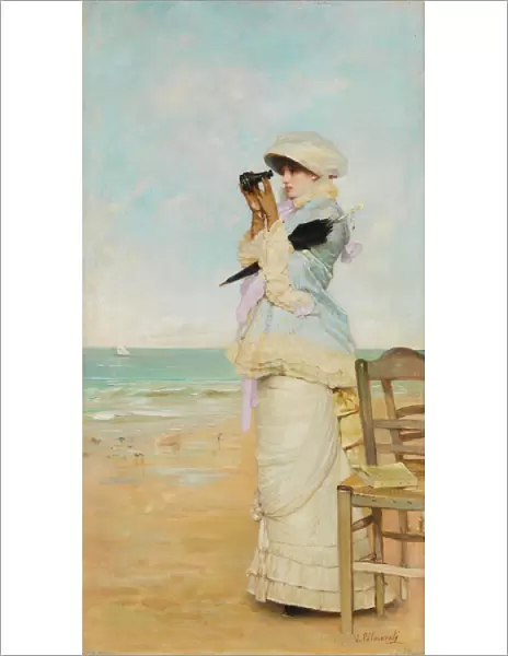 En vue - Peinture de Vicente Palmaroli y Gonzalez (1834-1896
