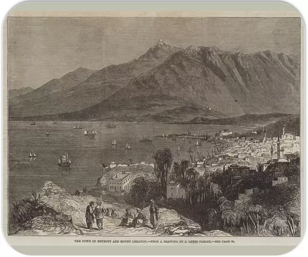 The Town of Beyrout and Mount Lebanon (engraving)