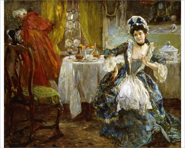 The Mistress of the Inn, 1919 (oil on canvas)