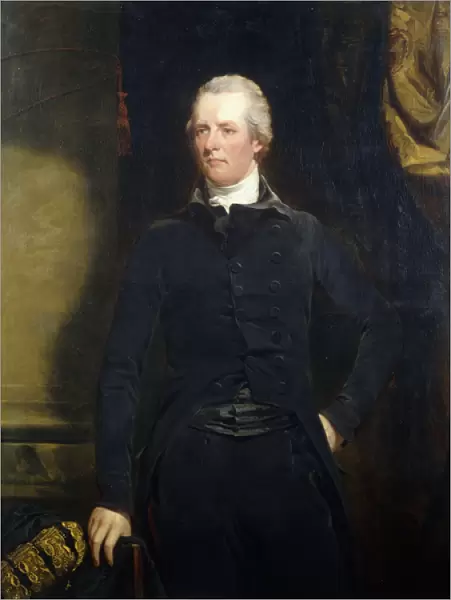 Portrait of William Pitt, standing three-quarter length in a Dark Jacket and Breeches