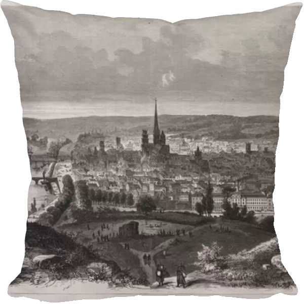 View of Rouen, Normandy, France (engraving)