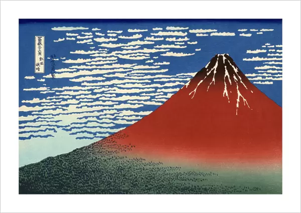Fuji, Mountains in clear Weather, from 36 Views of Mount Fuji, pub