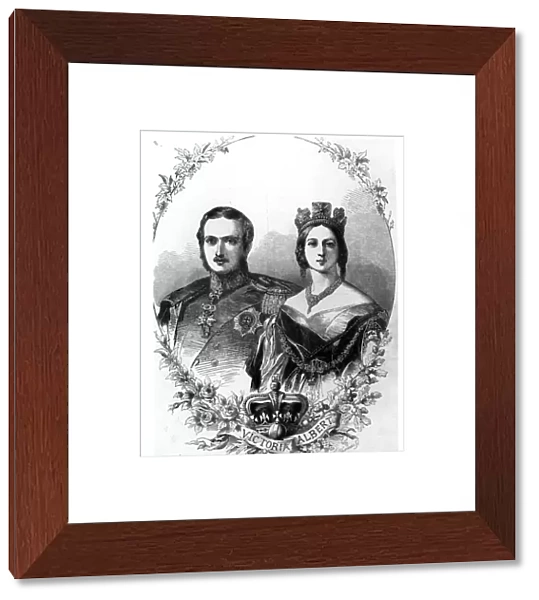 Queen Victoria (1819-1901) and Prince Albert (1819-61) engraved by W