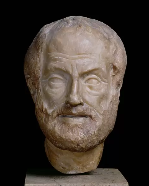 Aristotle (384-322 BC) Roman copy of a Greek original (marble)