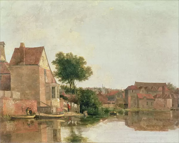 Back of the New Mills, c. 1814-17 (oil on canvas)