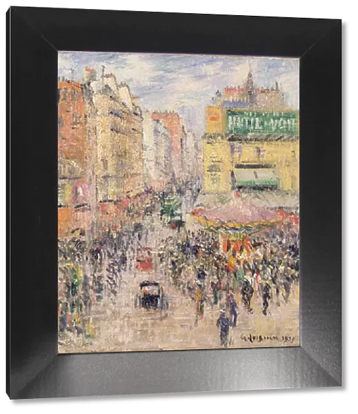 La Rue de Clignancourt, 1925 (oil on canvas)