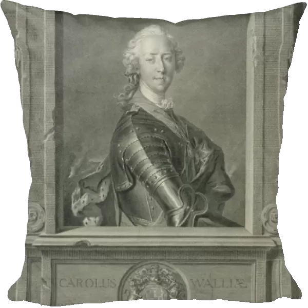Prince Charles Edward Stuart (1720-88), engraved by J. G. Wille, 1748 (copper engraving)