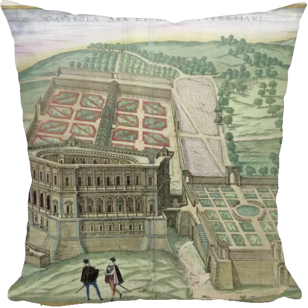 View of the Villa Farnese and the Gardens, from Civitates Orbis Terrarum