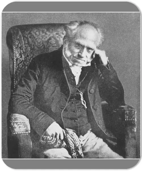 Arthur Schopenhauer, 1854 (b  /  w photo)
