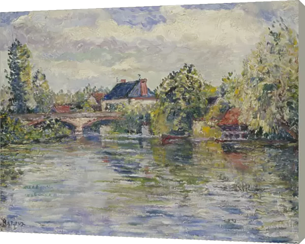 The Bridge of Garennes (oil on canvas)