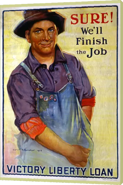 'Sure! We ll Finish the Job', 1918 (colour litho)