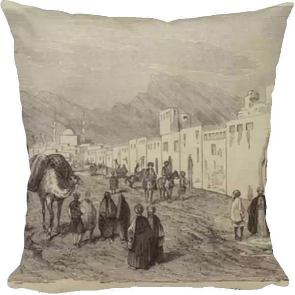Street in Mocha, Arabia (engraving)