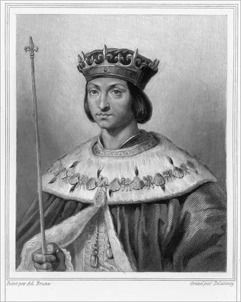 Portrait of Louis XII (1462 - 1515), King of France - in 'Histoire des Francais'