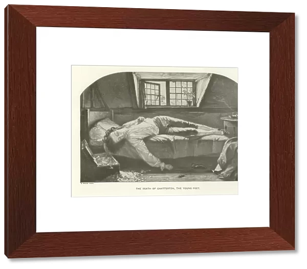 The Death of Chatterton, the Young Poet (gravure)