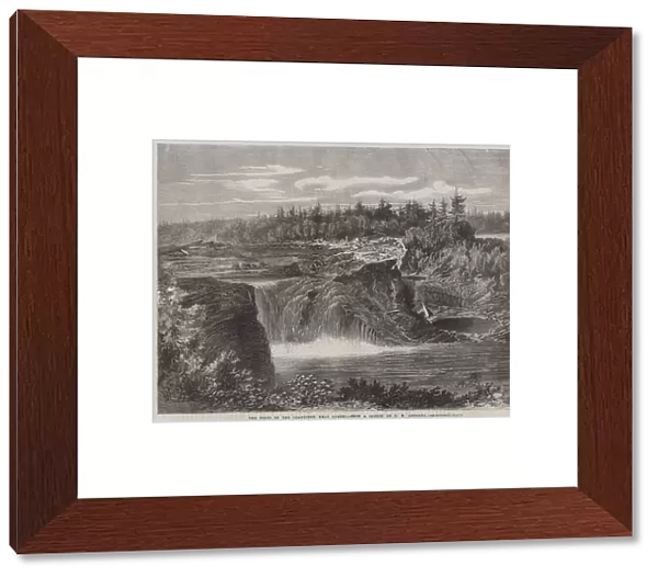 The Falls of the Chaudiere, near Quebec (engraving)