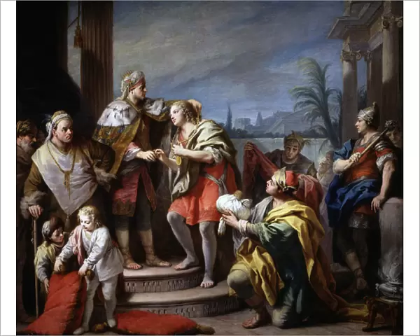 Joseph devant Pharaon - Joseph before Pharaoh - Peinture de Jacopo Amigoni