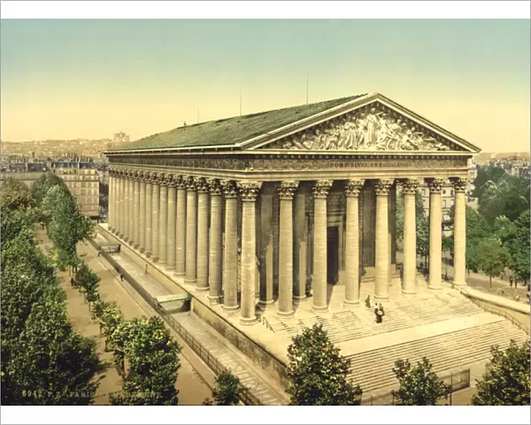 The Madeleine, Paris, c. 1890-1900 (photochrom)
