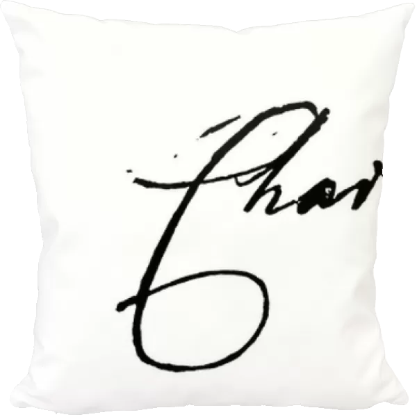 Signature of Queen Charlotte (engraving)