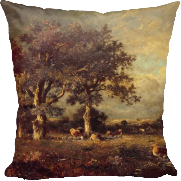 Landscape with Cows, 1870s (oil on canvas)