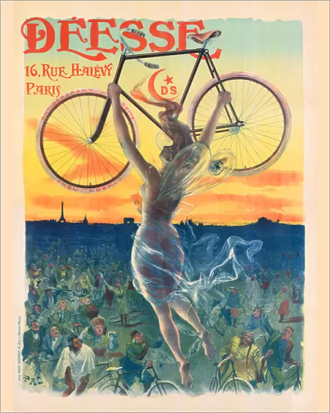 French Art Nouveau Poster for Deesse Bicycles, c. 1898 (lithograph)