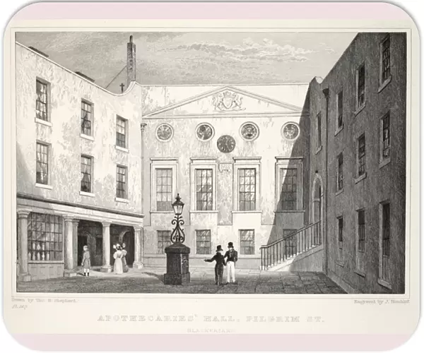 Apothecaries Hall, from London and its Environs in the Nineteenth Century pub