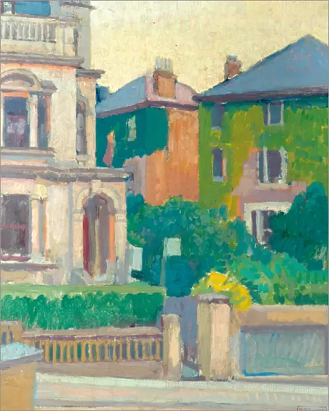 Suburban Street, 1913-14 (oil on canvas)