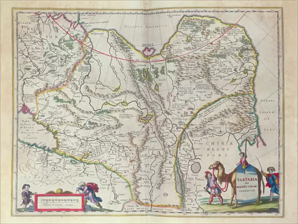 Map of Siberia and China from Le Theatre du Monde or Nouvel Atlas