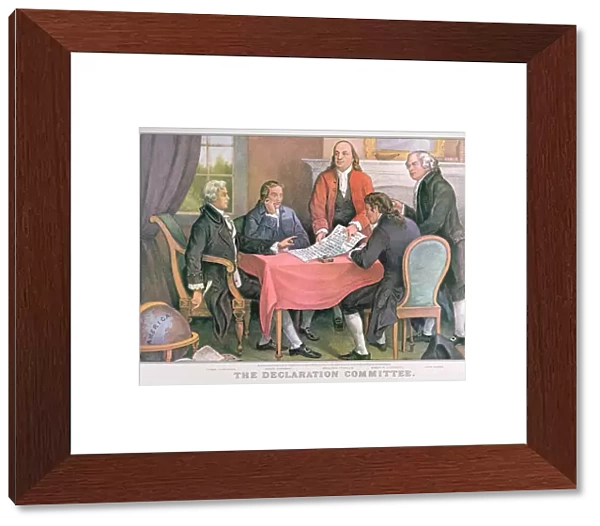 The Declaration Committee, published by Currier & Ives, New York (colour litho)