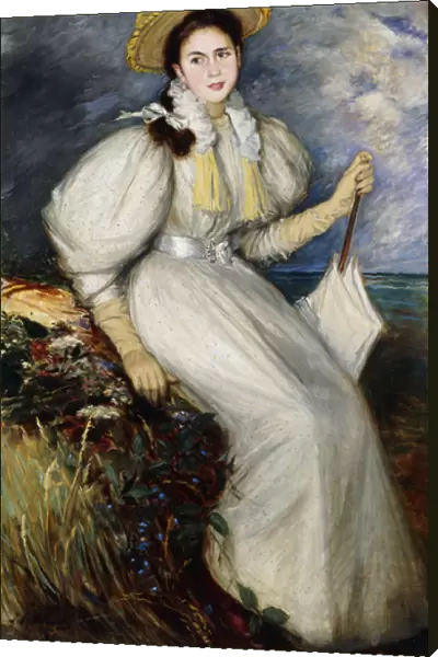 Portrait of a Young Woman, 1895 (oil on canvas)