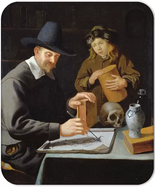 The Painter and his Pupil (oil on canvas)