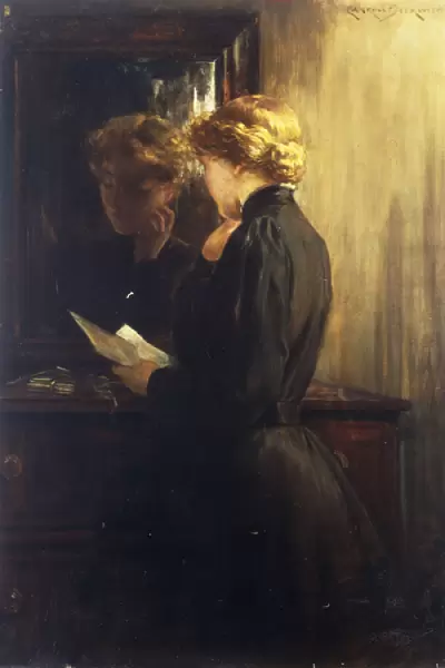 The Letter, 1910 (oil on canvas)