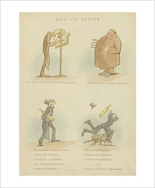Page from The Satires of Cynicus (colour litho)
