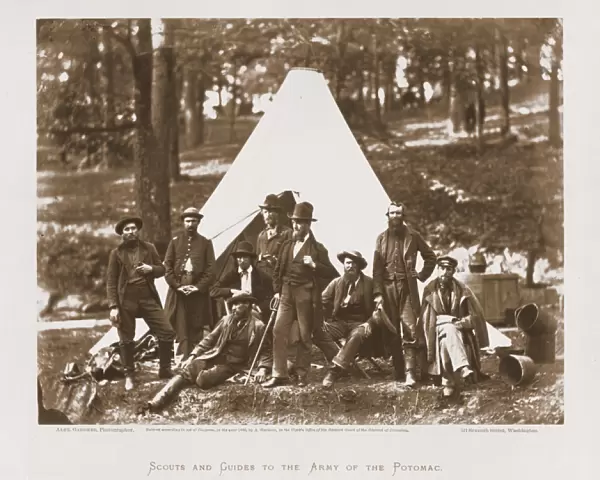 Scouts and Guides to the Army of the Potomac, 1862 (b  /  w photo)