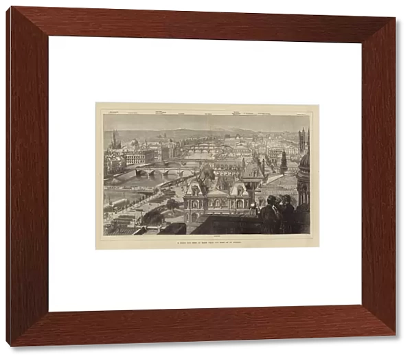 A Birds Eye View of Paris from the Roof of St Gervais (engraving)
