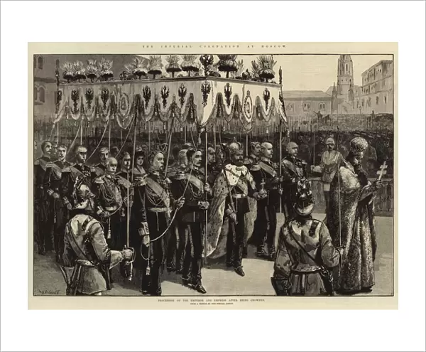 Procession of the Emperor and Empress (engraving)