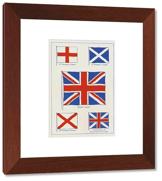 The Union Jack, and its constituents (colour litho)
