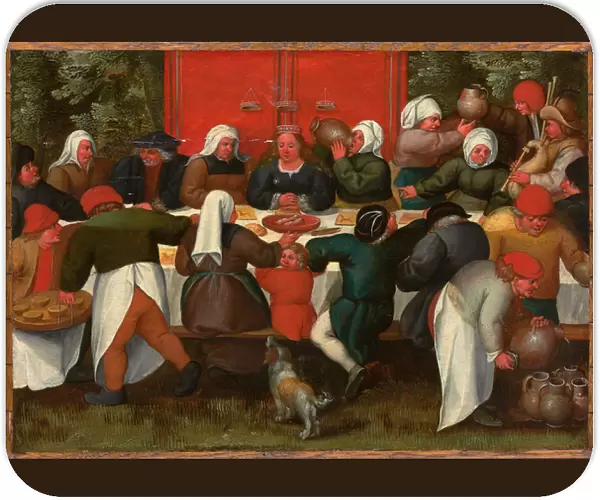 The Wedding Feast (oil on panel)