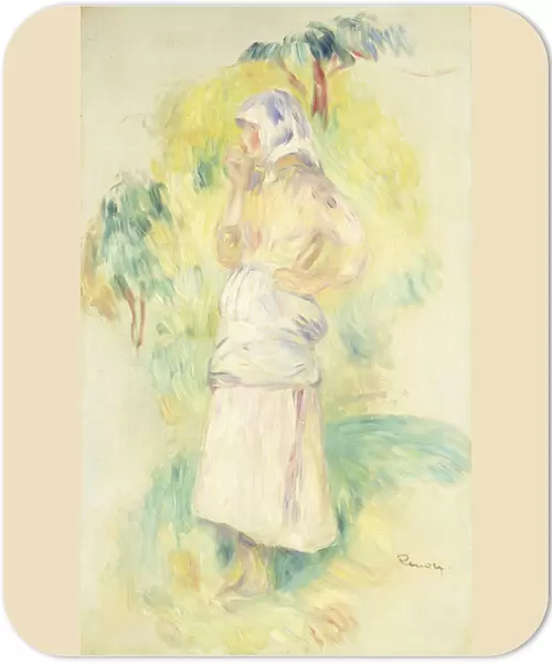 Young Peasant Eating an Apple; Jeune Paysanne Mangeant une Pomme, c. 1894 (oil on canvas)