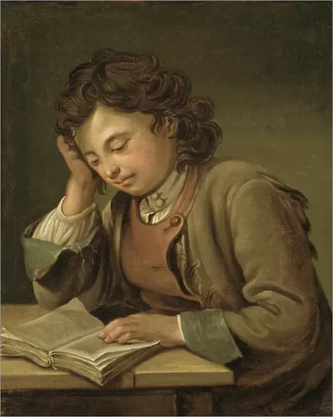 A Boy Reading, 1758 (oil on canvas)