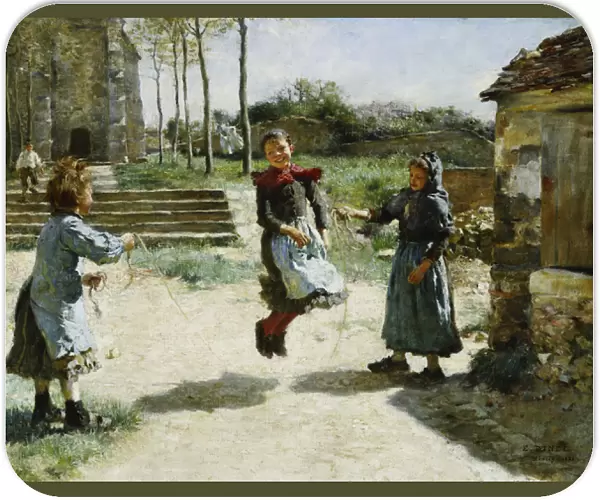 Little Girls Jumping Rope; Gamines Sautant a la Corde, 1888 (oil on canvas)