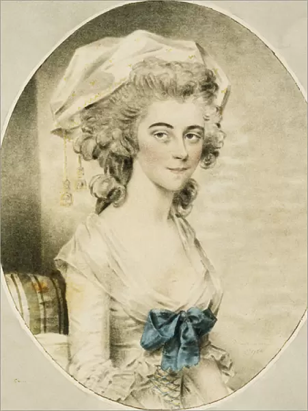 Portrait of Mrs. Boyd, 1784 (black chalk, stump and watercolour)